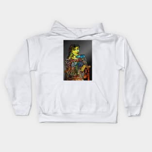 Seated Lady Kids Hoodie